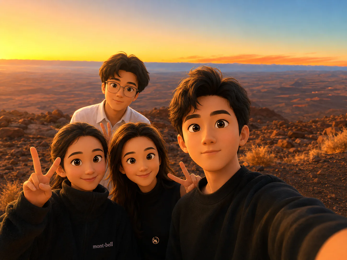 The CloudSublet founding team together at sunset